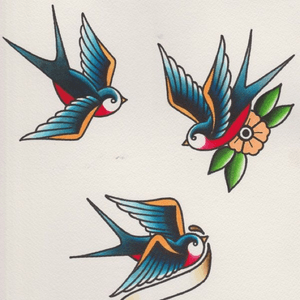 #bird #tattoo #oldscholltattoo 