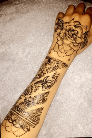 Tattoo uploaded by Raeesa_henna • Instagram : @ #owndesign  #tattoostyle #black #henna #mehndi #artist #art #inked #design #style #ink  #jagua #style #create #work #tattoo • Tattoodo