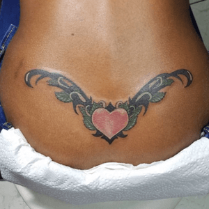 Lower back tattoo 