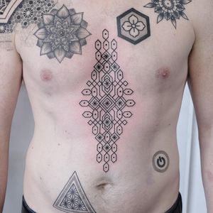 Tattoo by Burton Jean Philippe #BurtonJeanPhilippe #patterntattoos #pattern #ornamental #linework #blackwork #design #motif #symbol #tribal