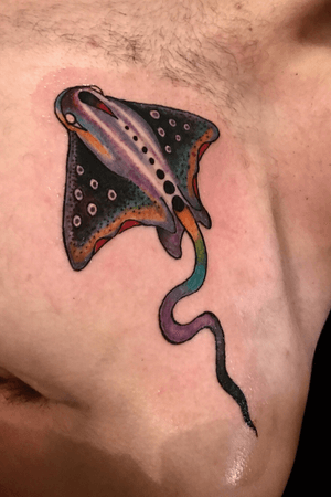 Sting ray on the chest 