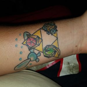 Love this tattoo. #triforce #zelda #navi