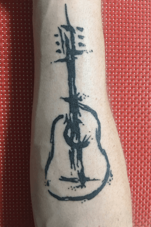 Ink blot guitar 