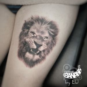 LionBy Ela#tattoobanana #tattoo #inked  #tattooed #tattooink #inkedup #tattoos #tatuajes #tattoolife #tattooartist #thurles #tatuaze #worldfamousink #sabretattoosupplies #eztattooing #irelandtattoostudio #tattooshop #inkbooster #liontattoo #tattoorealistic #animaltattoo 