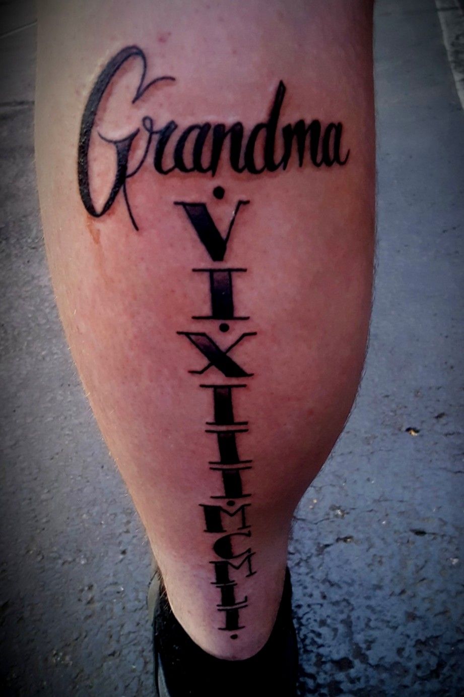 RIP Grandma  Dad tattoo