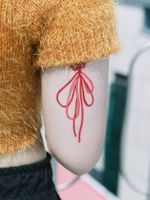 Norigae (Korean traditional ornaments) by SION (@tattooistsion) #flowertattoo #floraltattoo #Korea #KoreanArtist #tattooistsion #colortattoo #flower #flowers #oriental #norigaetattoo 