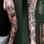 Done by Lex van der Burg - Resident Artist @swallowink @iqtattoogroup #tat #tatt #tattoo #tattoos #tattooart #blackandgrey #blackandgreytattoo #sleeve #sleevetattoo #ink #inkee #inkedup #inklife #inklovers #art #bergenopzoom #netherlands