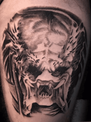 One more session 🤘🏼😈 #atlanta #predator #tattooart #inked 