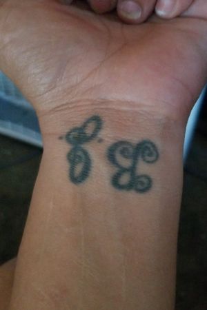 Daughter's initials 