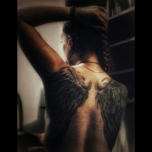 #wings #angel #ValkyrieTattoo #blackandgray 