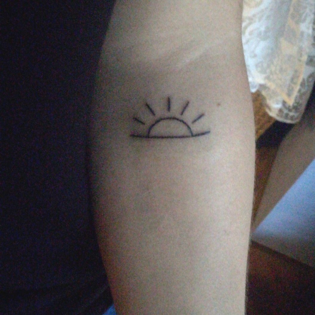 Tattoo uploaded by Kristina • #firsttattoo #twentyonepilots #truce #sun •  Tattoodo
