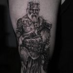 Tattoo by Stefano Alcantara #StefanoAlcantara #detailedtattoos #detailed #intricate #portrait #realism #realistic #Viking #portrait
