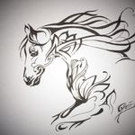 #draw #drawing #art #artoftheday #dessin #artiste #france #flashtattoo #tattoo #tatouage #theotetattoo #arttattoo #tattoolife #horse 