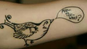 poo-tee-weet bird tattoo #KurtVonnegut 