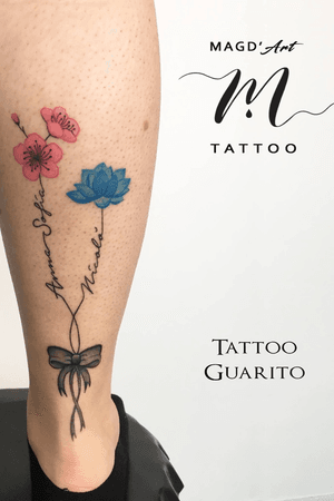 #flowers #lettering #tattooart #tatuagem 