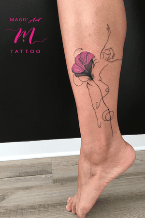 #tattooart #tattooartist #flower #ballerina 