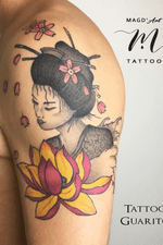 #Geisha #tattooart #japanese #lotustattoo #fiorediloto 