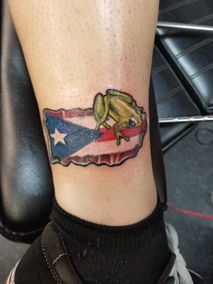 Puerto Rico coqui Tattoo