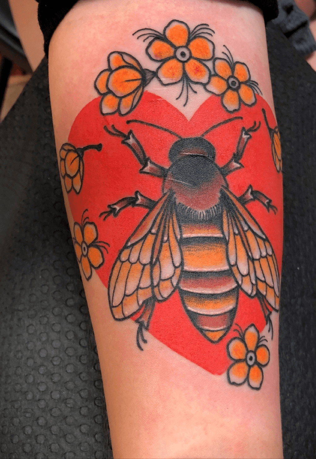 Precious Bee Tattoo Design  Bee tattoo Traditional ink Bug tattoo