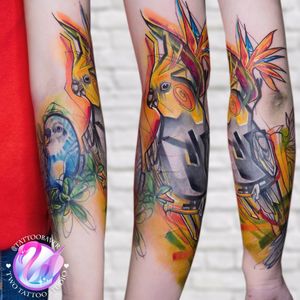 #parrot #tattooart #tattoocolour #tattooparrot