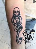 Marchio nero #tattoos #tattooart #tattoo #tattooed #tattoer #ink #inked #blackwork #blackworktattoo #blackworktattooitaly #harrypotter #voldemort #mangiamorte #skull #snake #death #tattooist