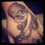 Pirate hand tattoo part one #pirate #skulltattoo #skull #sword #chains #jewel #tattooart #tattoostyle #blackandwhite #shading #tattoo #tattoodesign #handtattoo #eternalink #rotarymachinetattoo #art #illustration 
