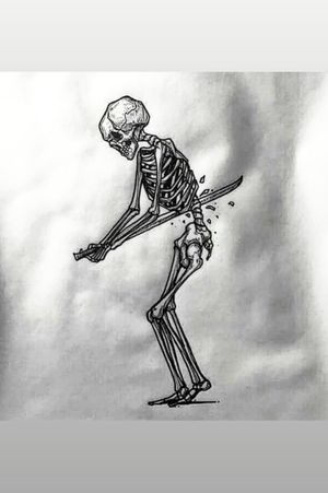 Who can ink me a seppukku skeleton?