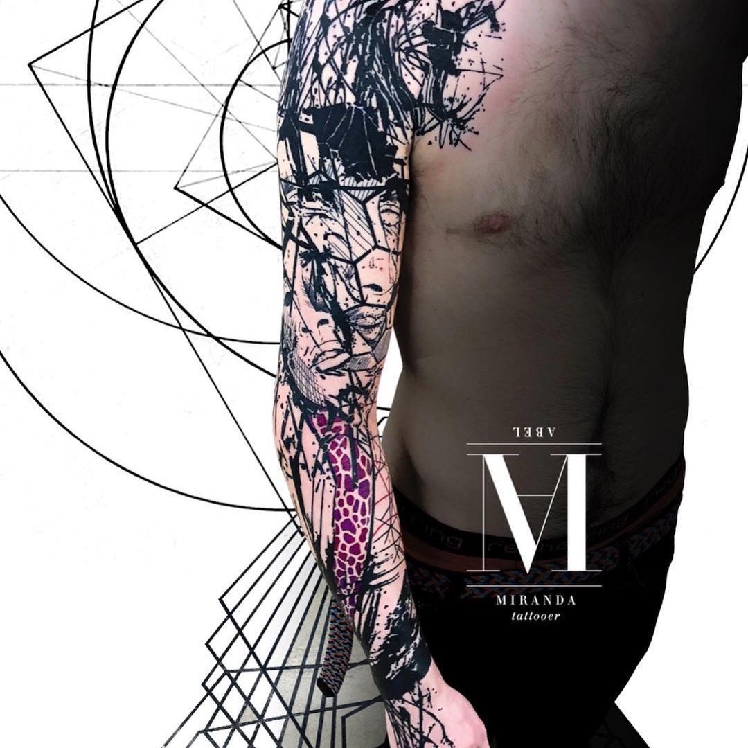 Tattoo uploaded by Abel Miranda • Bodysuit Abstract tattoo by Abel