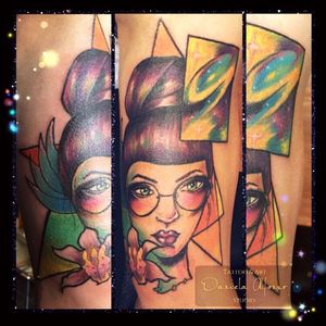 Cosmic Girl. #colortattoo #cosmic #girl 