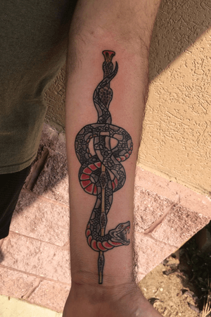 Elder wand with death eater snake 