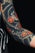 Tattoo by Sergey Buslay #SergeyBuslay #tattoodoambassador #Japanese #irezumi #color #cherryblossom #flower #floral #nature