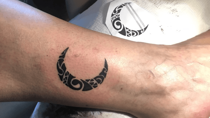 Tattoo uploaded by Nikita   Maoris moon  tattooartist like4like  followme heart ink inked tattoos love tattooart artist  blackAndWhite blackink maori polynesian  Tattoodo