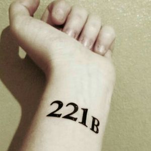 Sherlockian tattoo: 221B