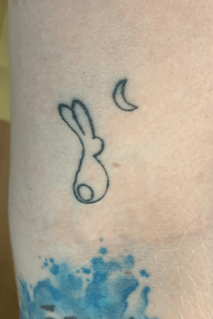 Friendship-Tattoo with my little cousin. Hare and Moon from the children’s book „guess how much i love you“