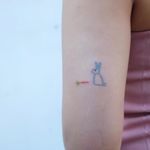 Tattoo by Victor Zabuga #VictorZabuga #tinytattoo #tiny #smalltattoo #small #rabbit #bunny #carrot #handpoke #animal #cute #nature