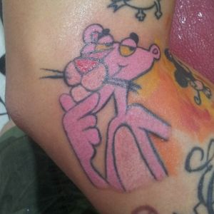 Pink panther tattoo
