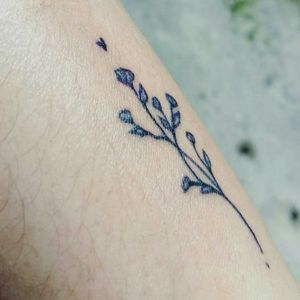 Flower Stem Tattoo