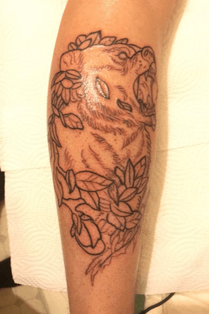 1st stages of my calf piece