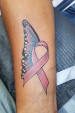 #cancertattoo #cancerribbon #colortattoo #butterflytattoo #Butterflies #tattooforgirls #tattoosforwomen #forearmtattoos #cutetattoos 