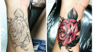 retouch-up rose tattoo
