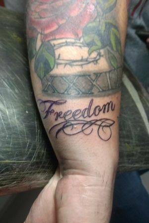 Freedom lettering