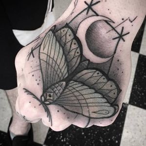 #moth #tattoo #handtattoo