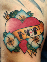 #traditional #mom tattoo. #Custom designed. #florida #brightandbold 
