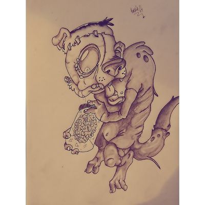 zombie tattoos drawings