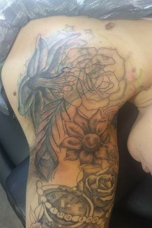 Cover up connecting to my upper arm and chest