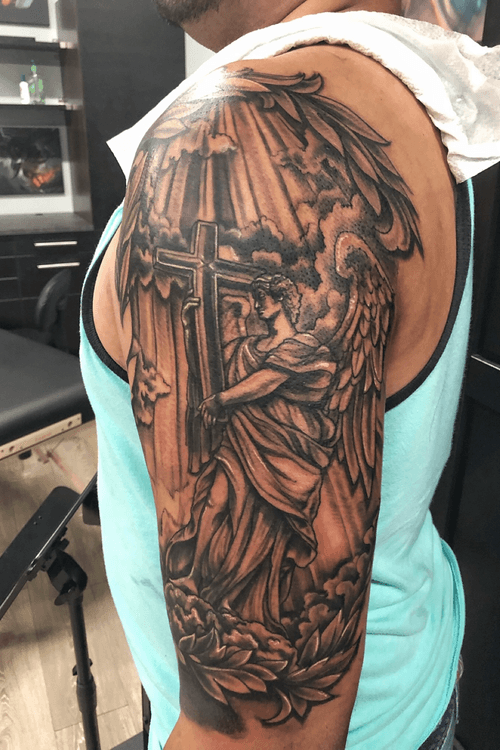 Bng st michael triple coverup angel