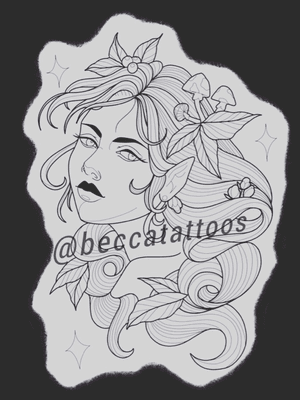 *My art is NOT for reproduction!* #tattooartist #tattooart #neotraditional #neotraditionaltattoo #neotraditionaltattoos #neotrad #ladytattooers #girlhead 
