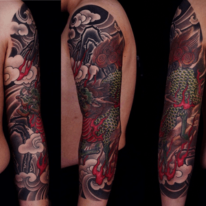 “麒麟”#AsianTattoos #japanesetattoo #tattooartist 