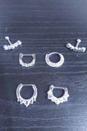 Sone of our piercing jewelry available at vivid tattoo San Diego