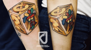 #matching #gamer tattoo on another #tattooartist 